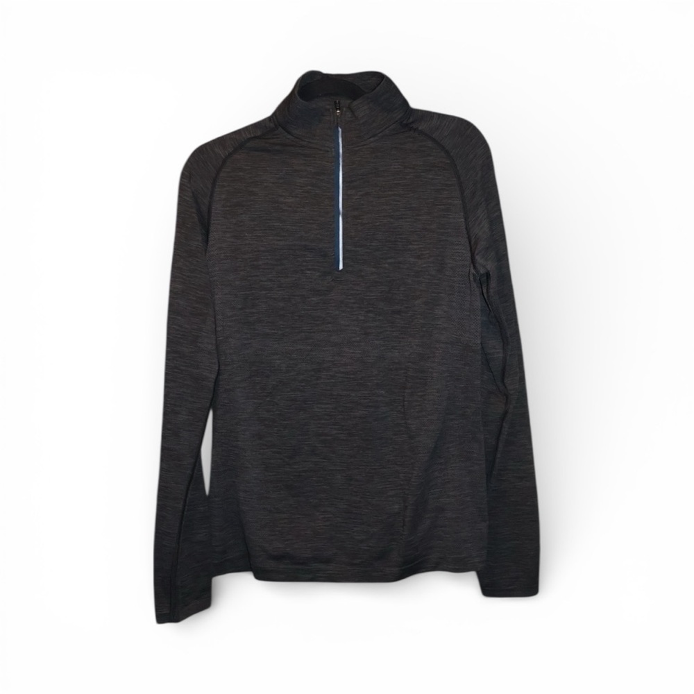 Lululemon Metal Vent Tech Men’s Dark Gray Quarter-Zip Pullover small EUC